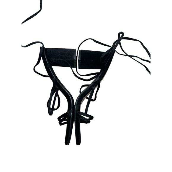 Women's Altar'd State Black Platform Sandals Heel Shoes 10 Block Strappy - Picture 10 of 11